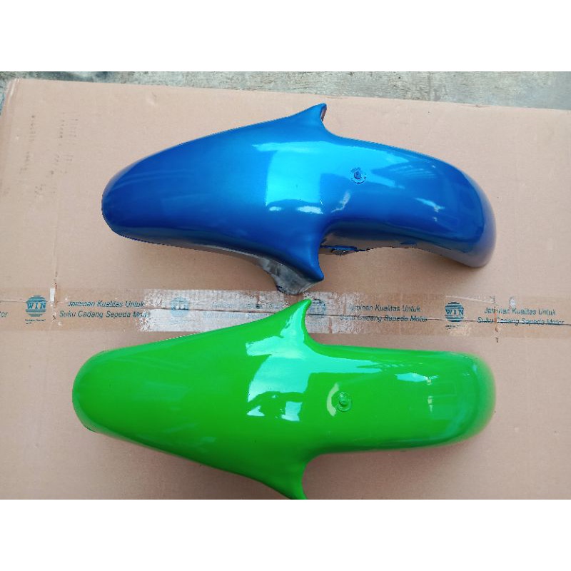 spakbor slebor depan ninja RR warna hijau biru