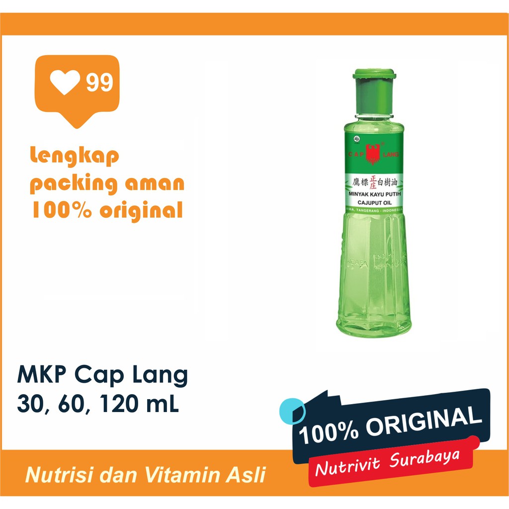 MINYAK KAYU PUTIH CAP LANG 30ML/ 60ML/ 120ML