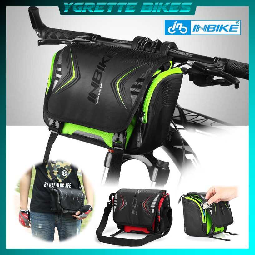 YGRETTE - INBIKE Tas Sepeda Lipat Depan Handlebar Front Multifungsi Sporty Bicycle Bag Waterproof