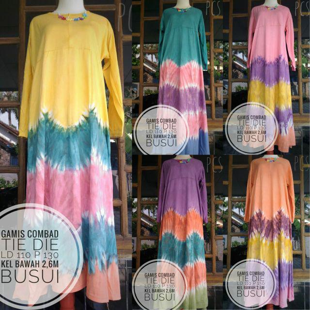 Gamis Kaos Pelangi Nevada Ori Ziray Batik Jumbo Premium