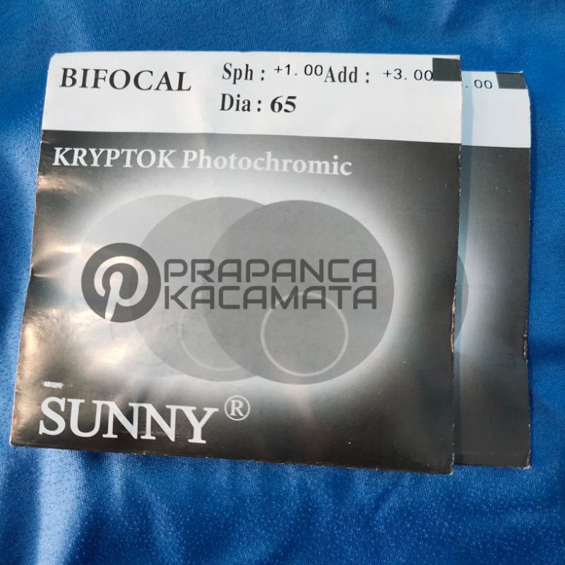 PRAPANCA BIFOCAL LENS / LENSA KRYPTOK PHOTOCROMIC GREY