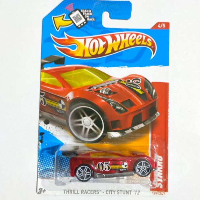 HW Hot Wheels Synkro merah transparan