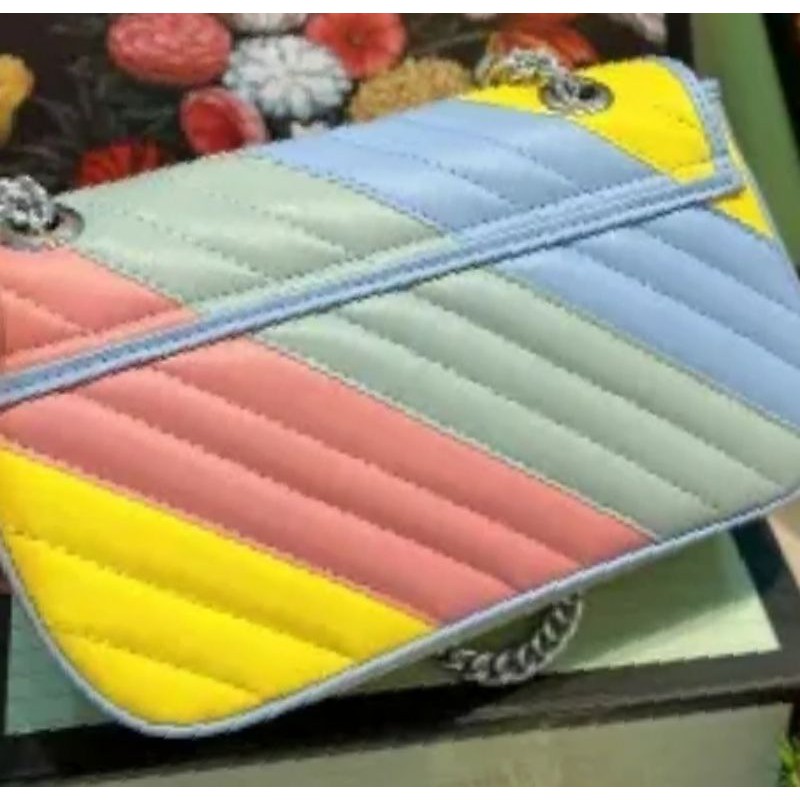 tas Gucci rainbow original grandea wanita free box branded