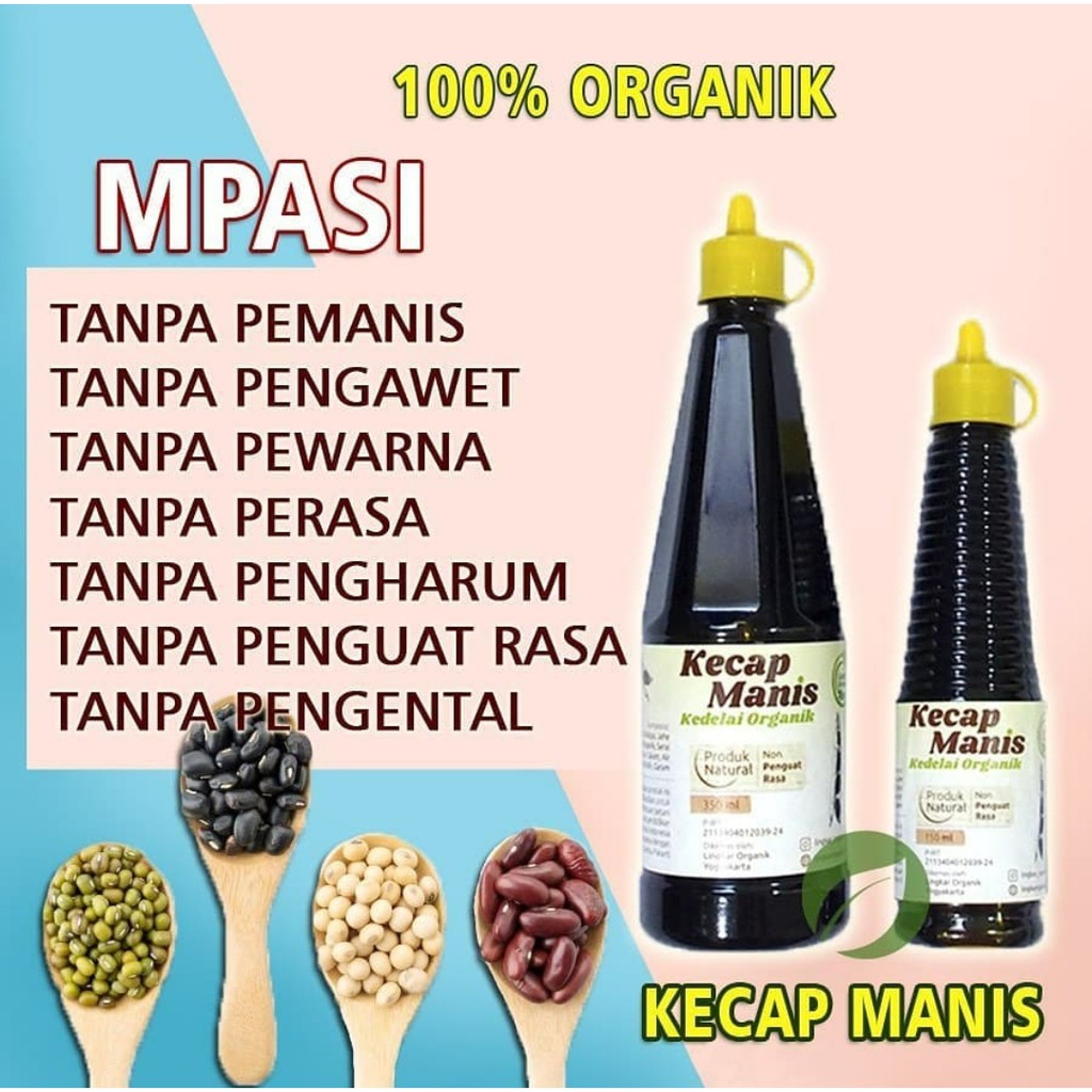 LINGKAR ORGANIK KECAP MANIS KEDELAI HITAM ORGANIK 150ML DAN 350ML