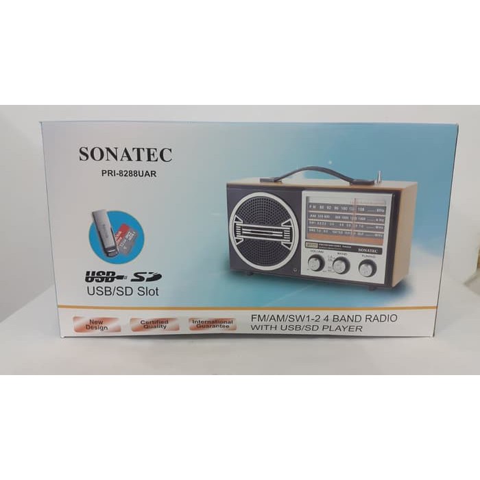 Radio Jadul SONATEC PRI-8288UAR USD SD CARD AM FM