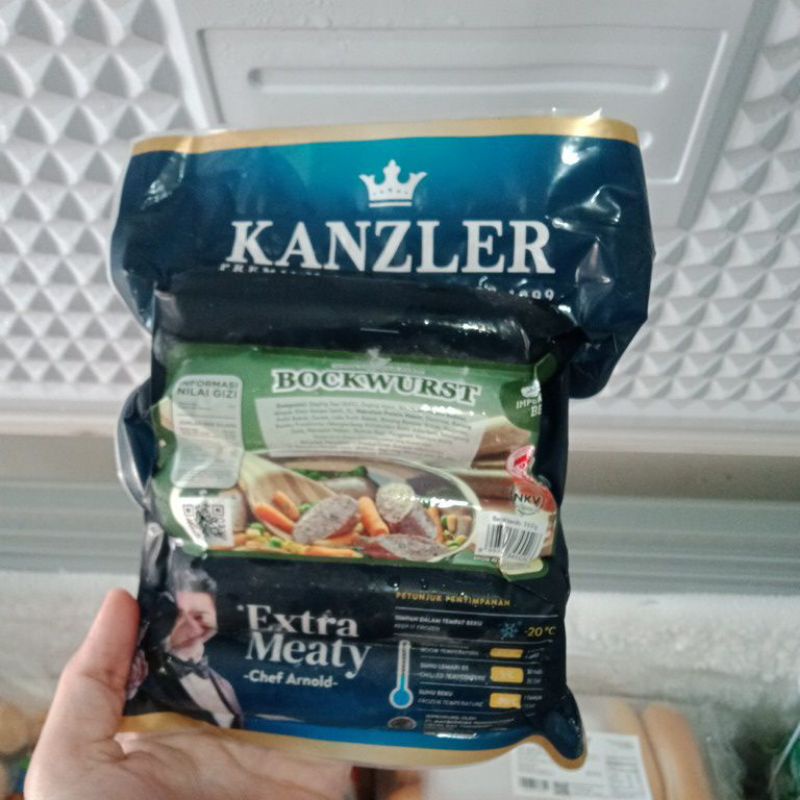 

Kanzler Bockwurst Sosis Sapi dan Ayam uk 360 gr