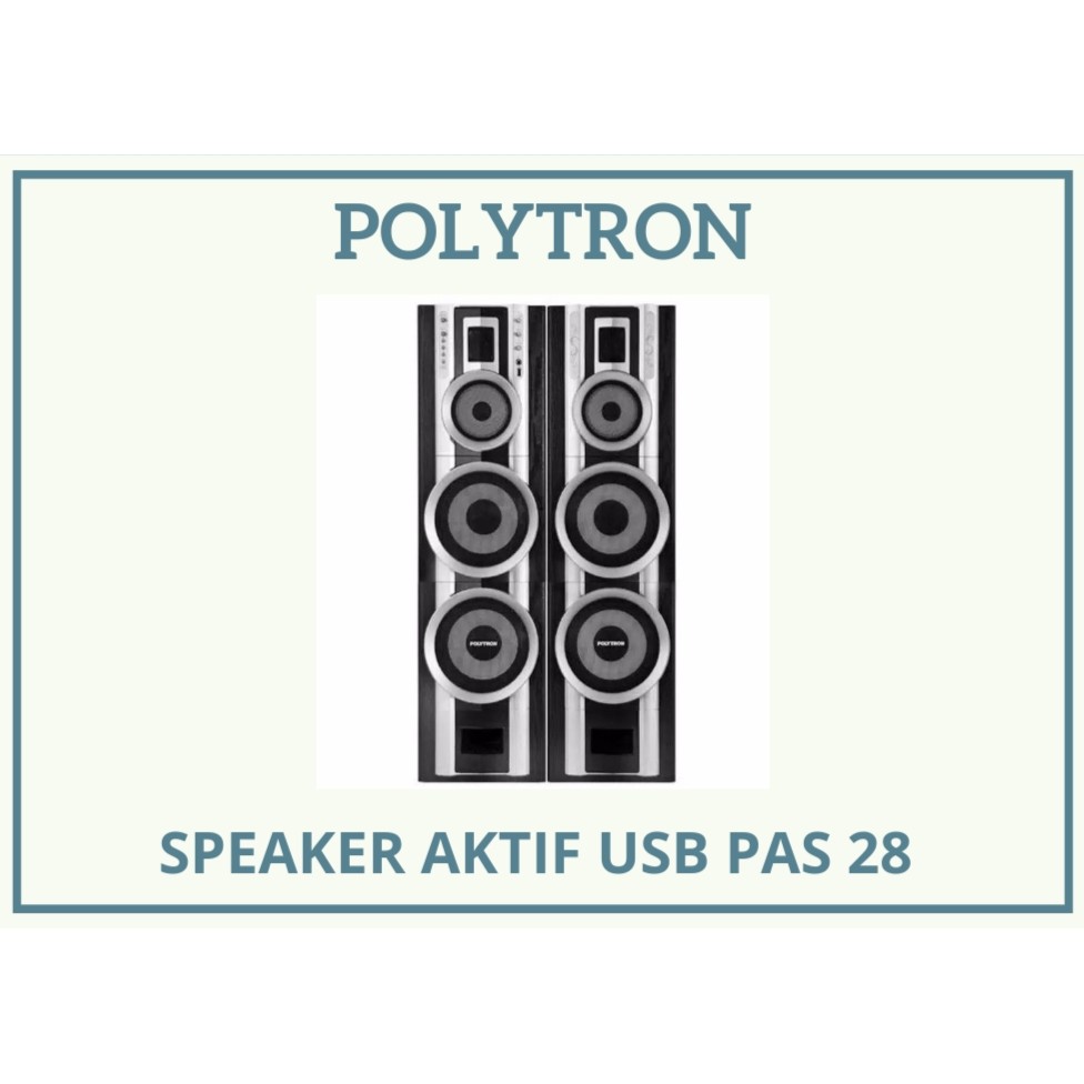 SPEAKER AKTIF POLYTRON USB PAS 28#MURAH