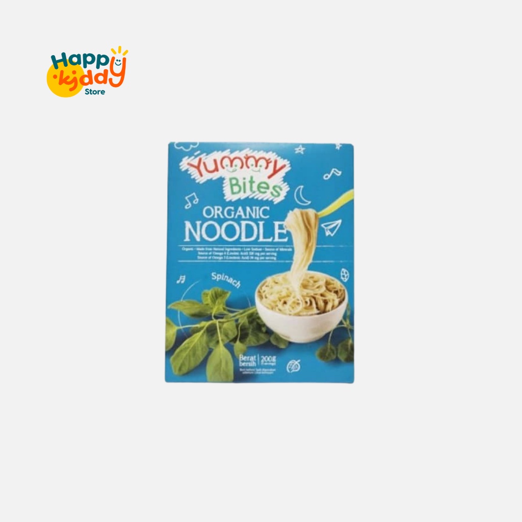 Yummy Bites Noodle (Spinach/Bayam) 200 gram