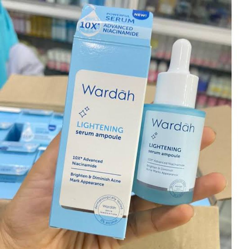 WARDAH LIGHTENING SERUM AMPOULE 30ML botol kaca (DIJAMIN ORIGINAL)/lightening serum baru