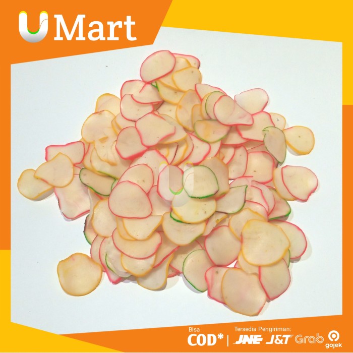 

U Mart - Kerupuk Bawang 250gram TIPIS Krupuk Warna Warni Mentah