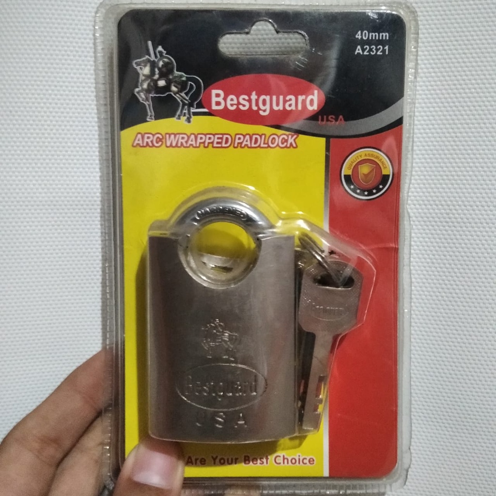 Gembok Jaket 40 mm Leher Pendek Pengaman Pagar 3 Anak Kunci Pengaman Kunci Pagar Rantai