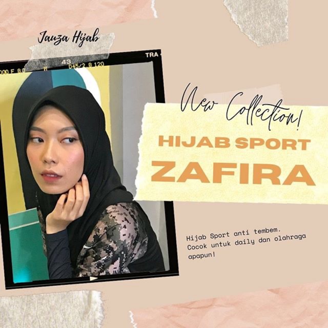 Hijab Sport Zafira (BLACK)