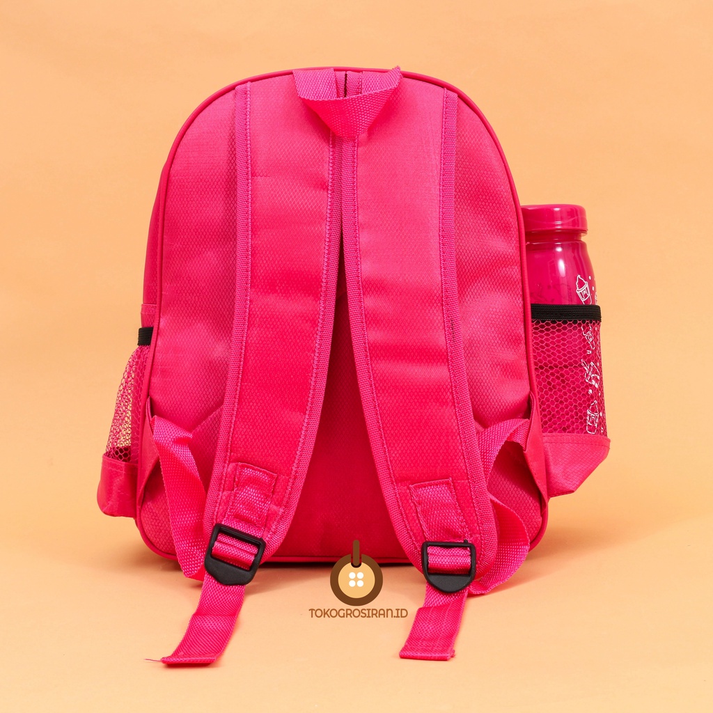 TOKOGROSIRAN.ID - TAS RANSEL ANAK PAUD KANTONG BOTOL MINUM TAS RANSEL ANAK SEKOLAH KARAKTER HELLO KITTY LOL BTS UNICORN