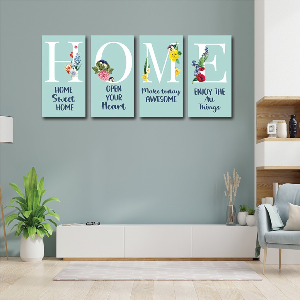 #13 Kamilastorindo Hiasan Dinding Poster Kayu Pajangan Walldecor Quotes Home Sweet Home