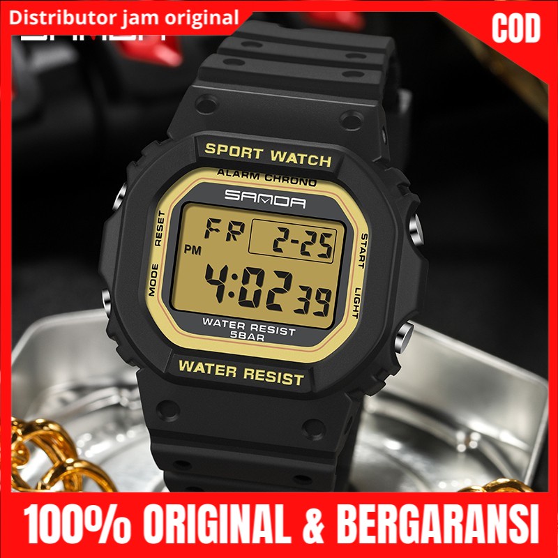 Jm Tangan Wanita Bisa Pria Anti Air Original Dan Bergaransi Model Digital Tali Rubber Shockproof