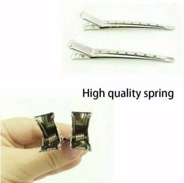 Jepit Bebek Stainless 12pcs jepit bebek Stainless Stenlis Penjepit Rambut Salon Lusinan