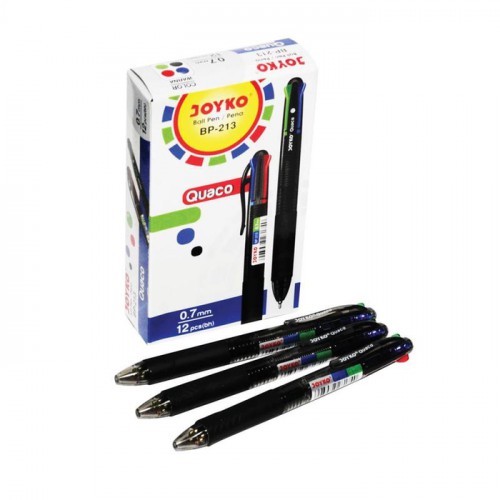 Pulpen 4 warna merk joyko BP 213 quaco 0.7mm