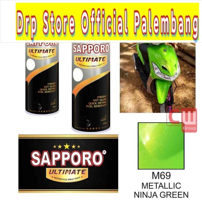 SAPPORO ULTIMATE M69 METALLIC NINJA GREEN - CAT SEMPROT SAPORO