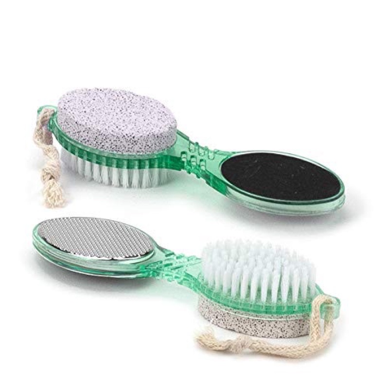 Sikat Kaki Pedicure 4 in 1 / 4 Step Pedicure Paddle Brush / Alat Perawatan Kaki 4 in 1 / Alat Gosok Penghalus Tumit Telapak Kaki Kasar