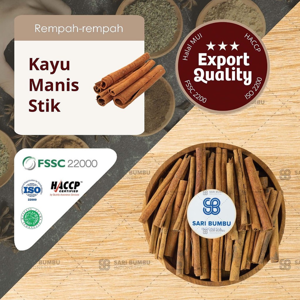 

Pasar Bumbu Kayu Manis Utuh / Cinnamon stick