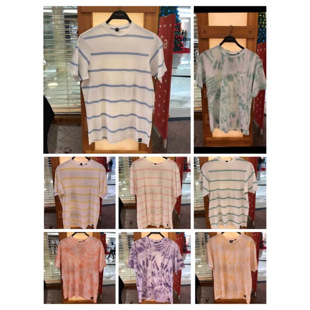 Ready Jasa titip beli Jastip Tshirt Kaos Belang Garis - Garis Stripe Top Motif Atasan Cowok Pria Tie