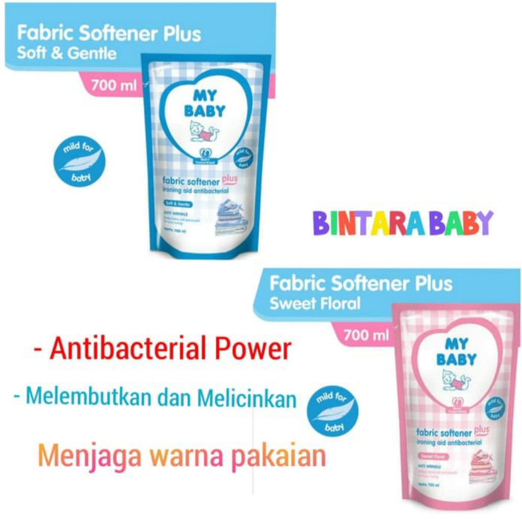 My Baby Softener  pelembut Pewangi Pakaian Antibacterial Power Anti bakteri 700ml