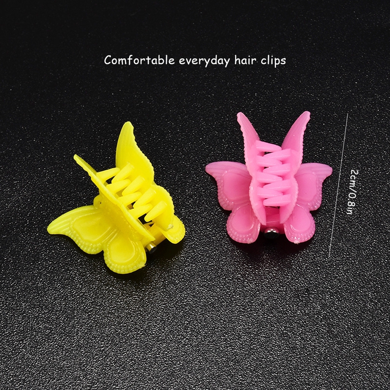 20Pcs/Pack  Girls Mini Hair Claws Hairpin /  Colorful Flower Hair Jaw Clip /  Baby Side Barrette Hair Claws Clamp / Children Hairpin Hair Accessories