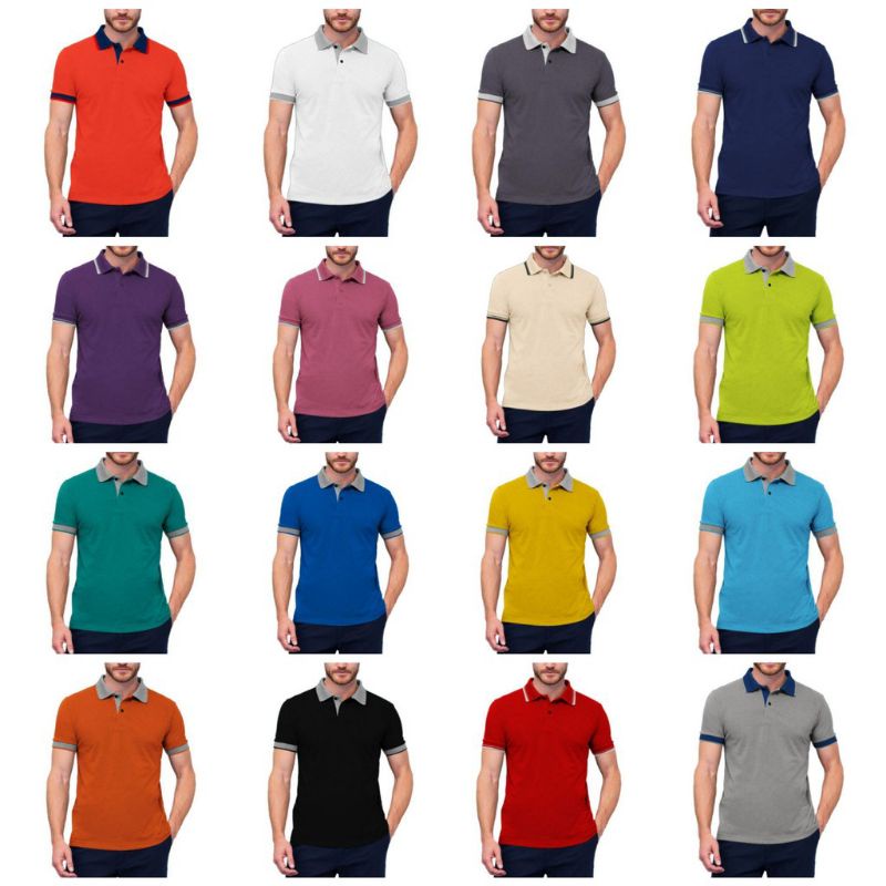 KAOS POLO SHIRT POLOS//KAOS KERAH WANGKI//LAKOS PREMIUM