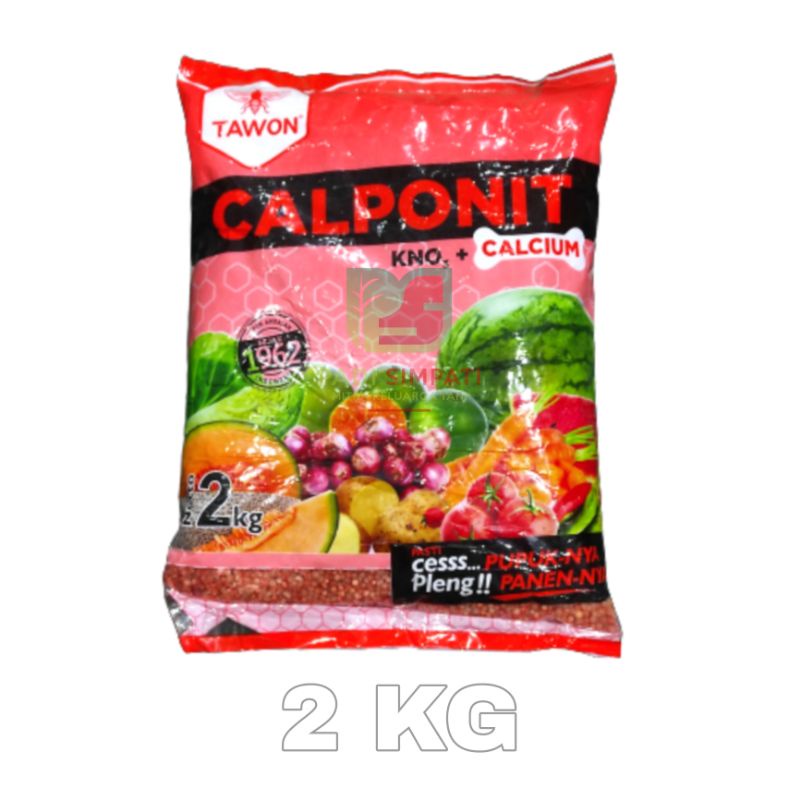 Pupuk KNO3 Merah CALPONIT 2-KG Cap Tawon