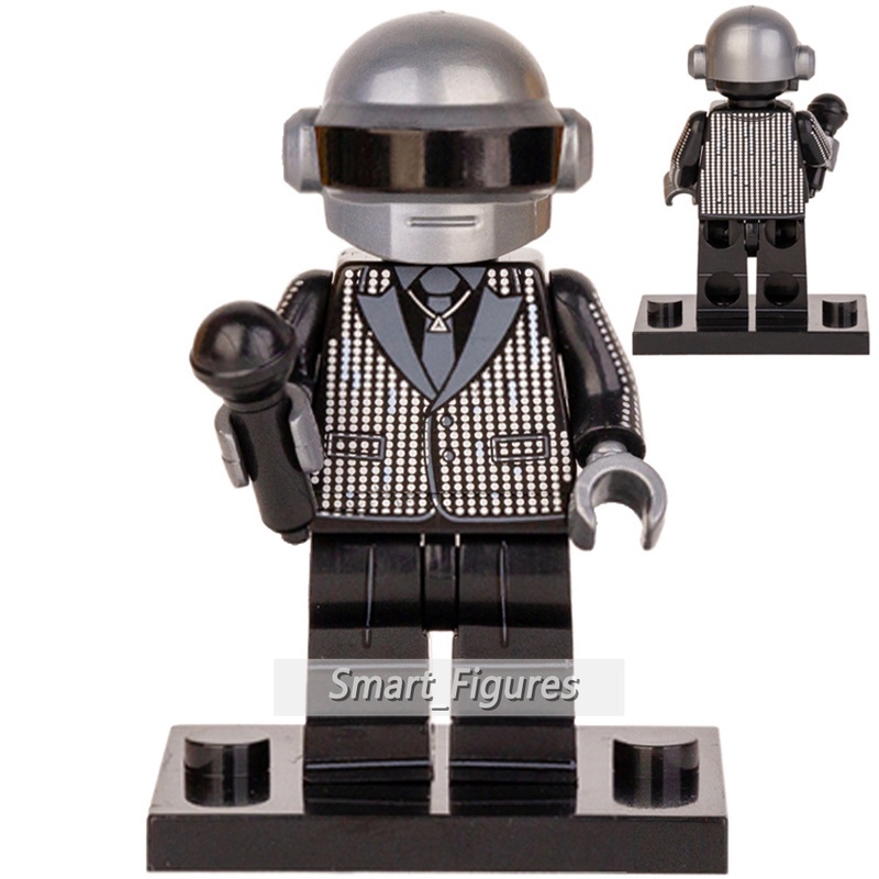 Mainan Balok Bangunan Mini Figure Daft Punk Prancis Band Musik Menari KT1063 Untuk Koleksi Hadiah