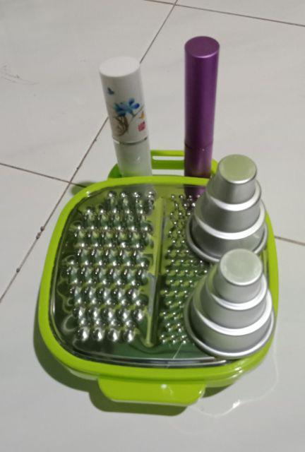 Cetakan Puding Kue Mini Three Layer Alloy Cake Fondant Jelly Pudding Mold