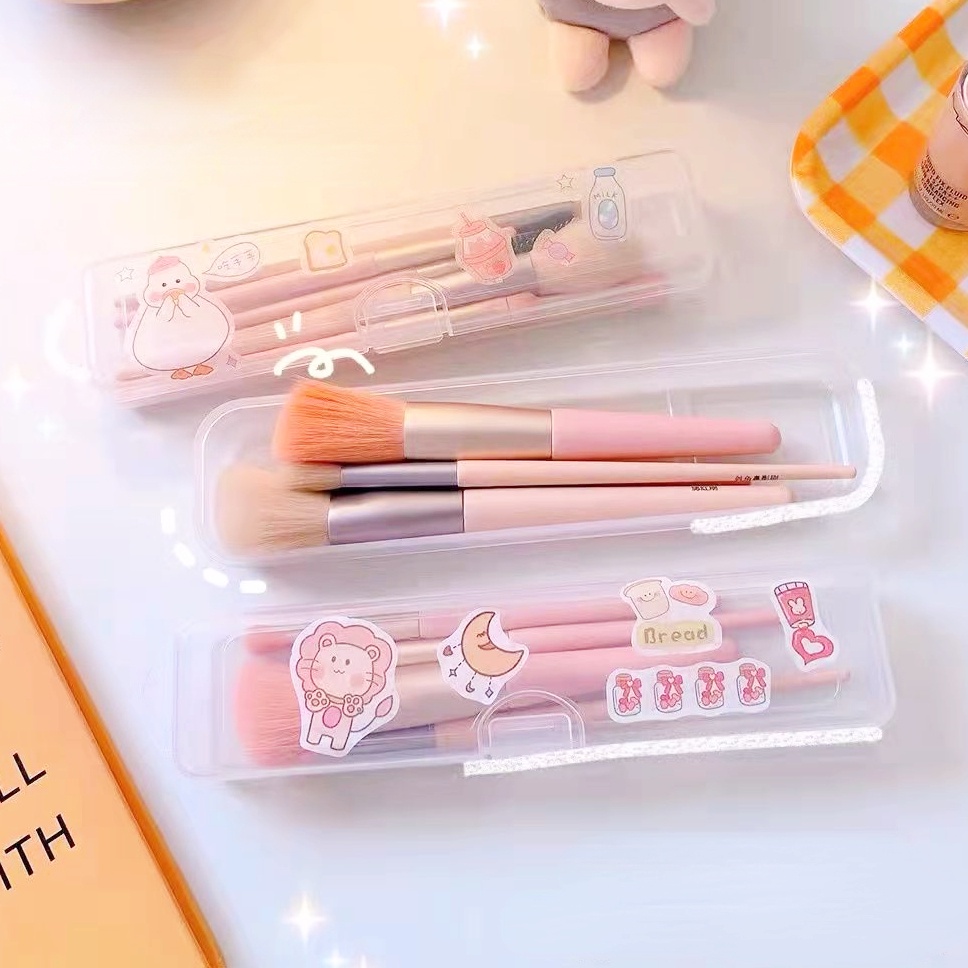 Kotak Penyimpanan Brush Makeup Portable Multifungsi Dengan Tutup Untuk Travel