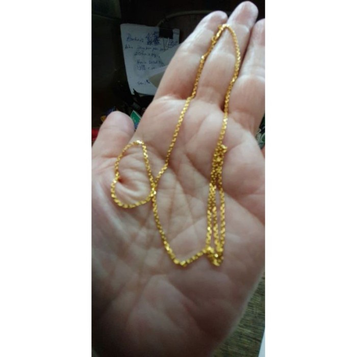 READY Kalung 3gr 3 gram polos emas asli kuning 24k 24 karat 99% 990
