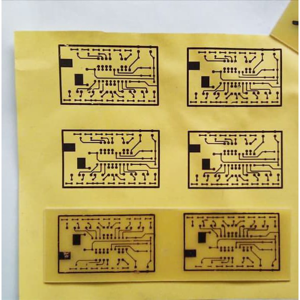 Kertas pcb kuning heat transfer paper pcb toner laser