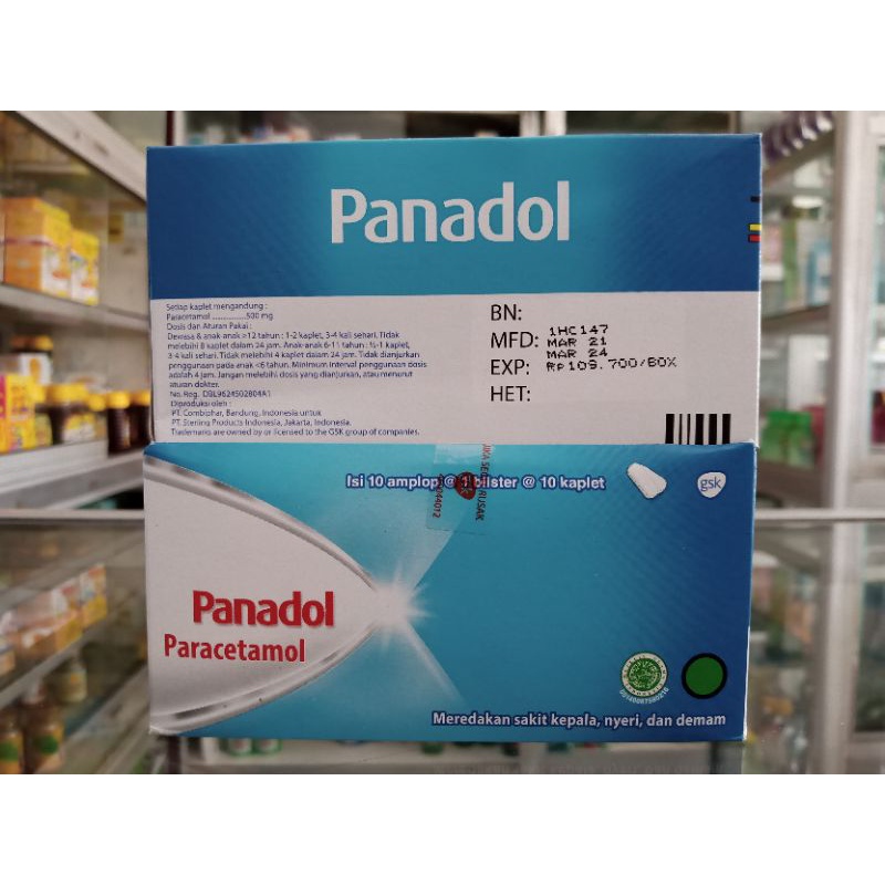 PANADOL BIRU BOX @10Blister @10 Kaplet