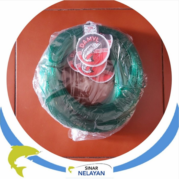 Senar pancing Damyl hijau no 150 lbs, diameter 1.40 mm