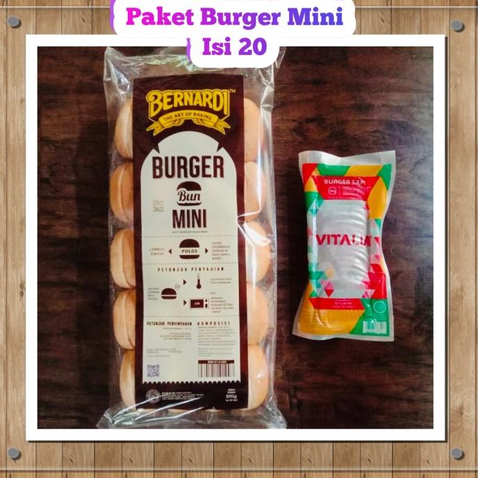 

Paket Burger mini isi 20 ( Bernardi n Vitalia) TERLARIS TERPERCAYA ORIGINAL