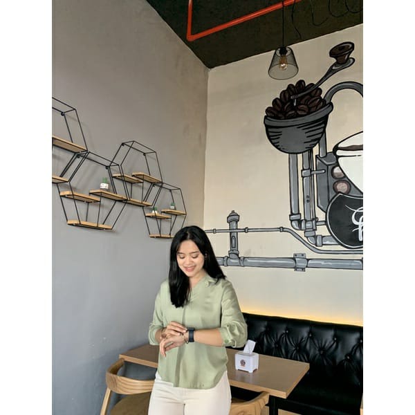 BEFAST - ZFS OOTD Wanita Blouse AYANA / ALUNA RAYON DIAMOND BLOUSE / Atasan Blouse Wanita / Blouse Casual / Blouse Polos Formal / Blouse Kerja / Blouse Keluaran Terbaru / Blouse Lengan Panjang