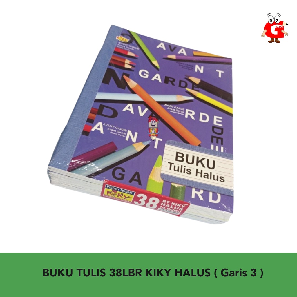 

Buku Tulis Kiky halus 38 lembar ( Garis 3 )