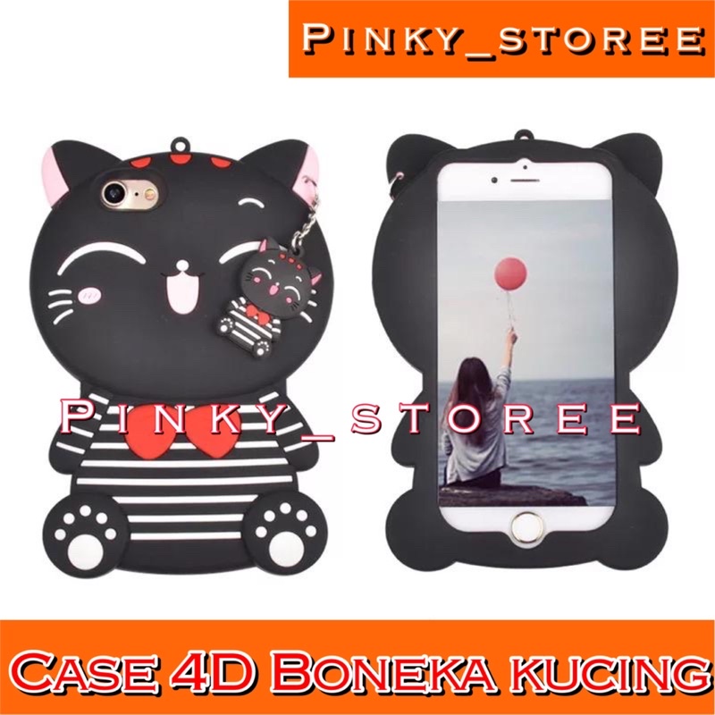 Xiaomi Redmi 4A/ 4X/ 5A/ 6A/ Note 6/ Note 6pro/ Note 8pro/ Case 4d Boneka Kucing