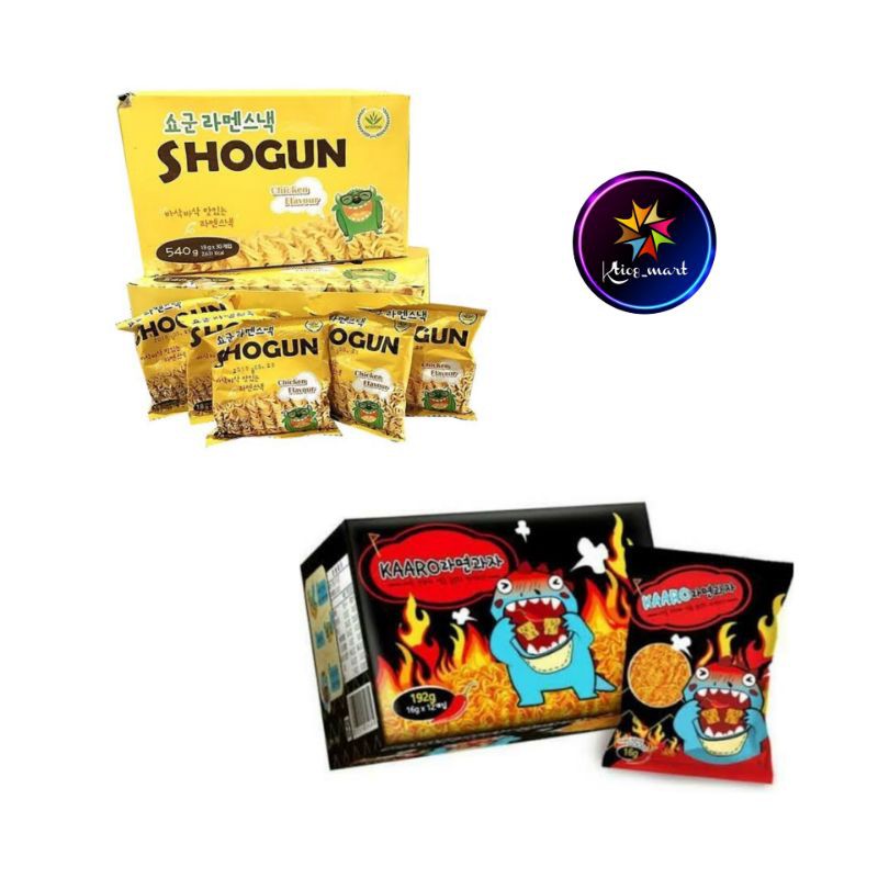 

SHOGUN Snack Noodle Chicken Flavour/Kaaro Spicy 20pcs/Snack Import