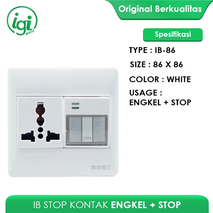 IB STOP KONTAK SAKLAR ENGKEL STOP / INBOW SAKLAR ENGKEL + STOP