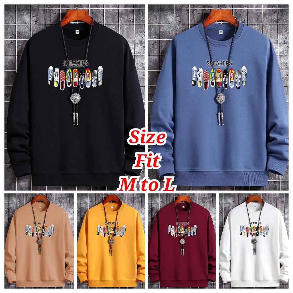 Asgard777 - BAJU SNEAKERS / atasan lengan panjang / sweater terbaru / baju pria terlaris / baju panjang cowok