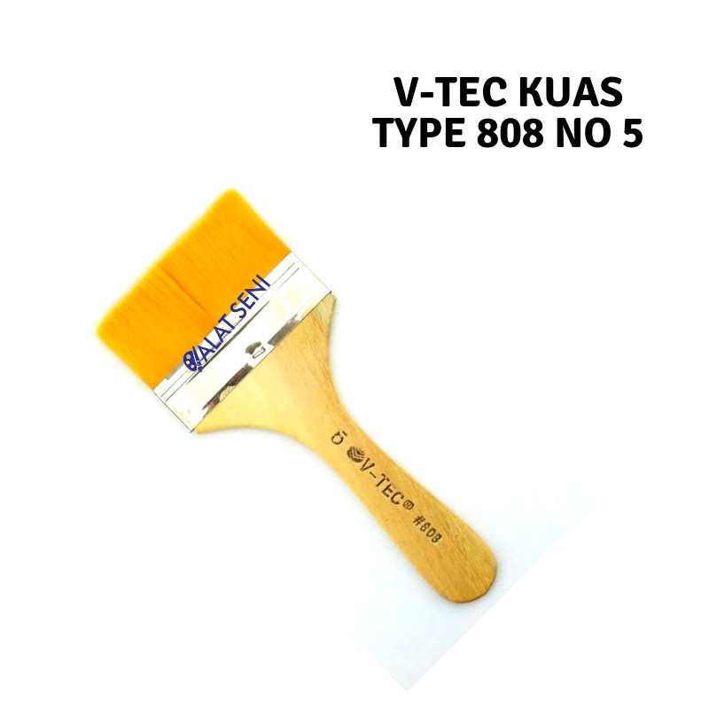 

V-Tec Kuas 808 No.5 / kuas lukis Vtec - Kuas Vtec Type #808 No. 5