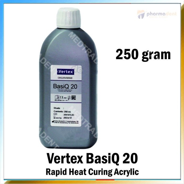 Heat Curing Powder Vertex Basiq 20 ORI 250 ml