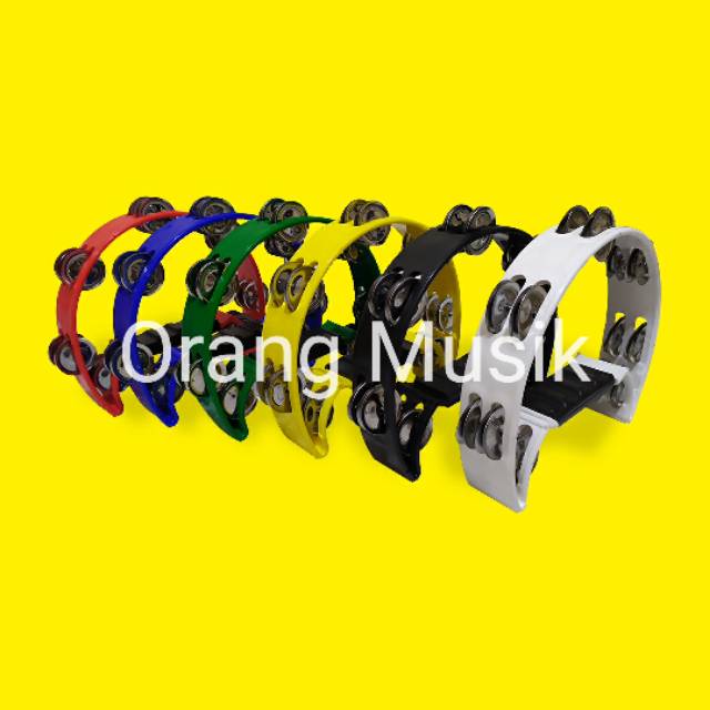 Tambourine Single Warna Import - Tamborin Kecrekan Single Warna