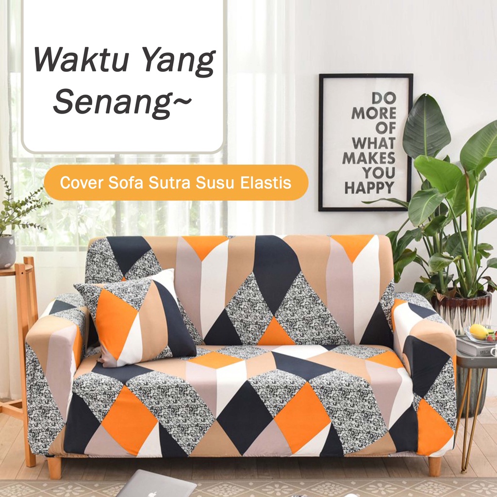 Cover Sofa Sarung Sofa Elastic Elastis Pattern Motif Menarik/ Anti-Selip cover sofa bed 1/2/3/4 Seater penutup sofa Sarung Bantal Sofa