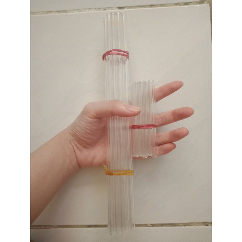 Pipet Kaca Original Pyrex Tabung Pipa Import Jepang 8,5cm Borosilicate Glass Tubing Rod