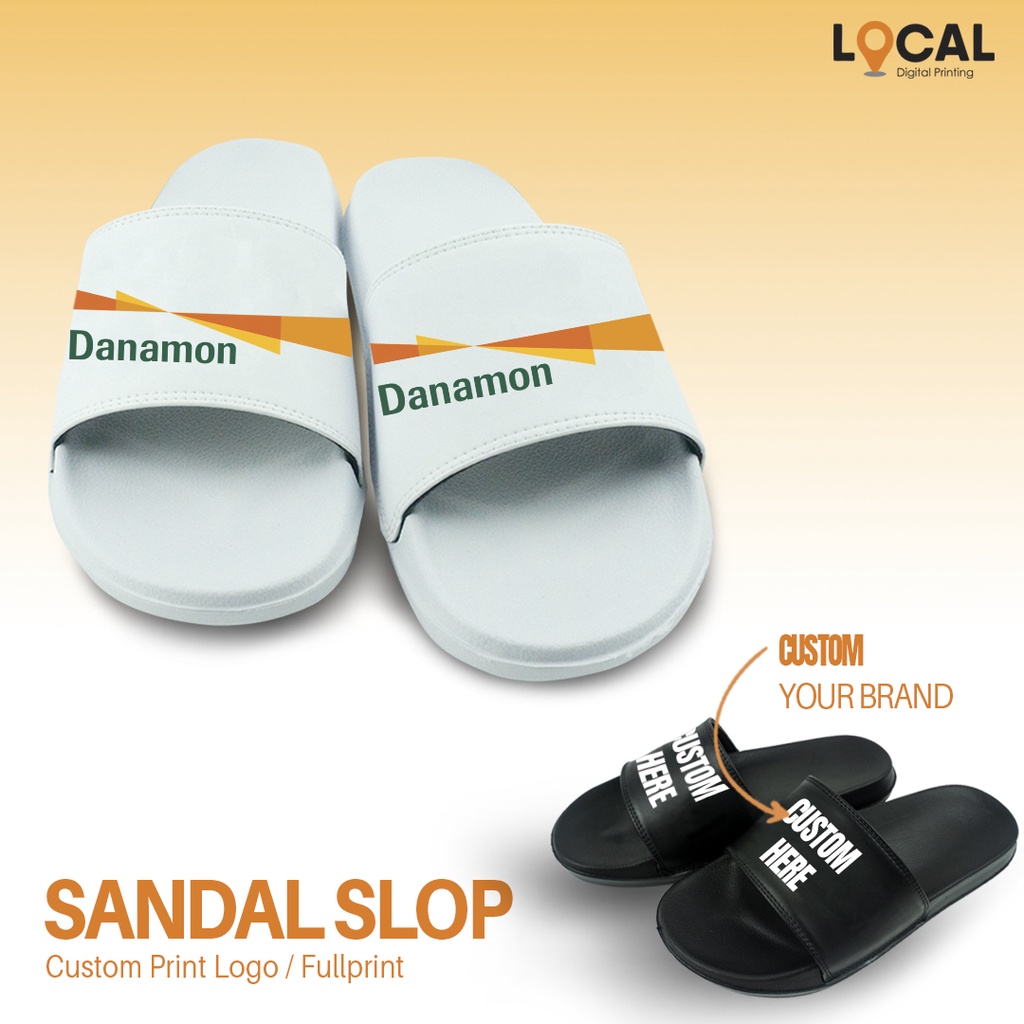 SANDAL SLOP CUSTOM BANK DANAMON - Local Print