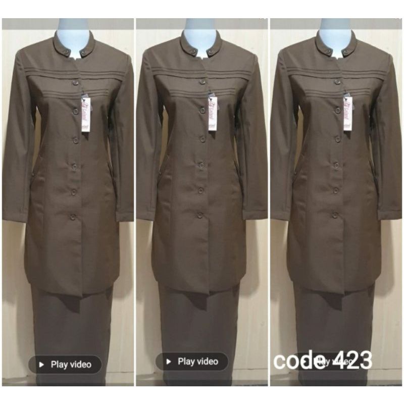 seragam Tunik wanita terbaru/Tunik kheki tua wanita/ seragam Tunik Pemda aceh